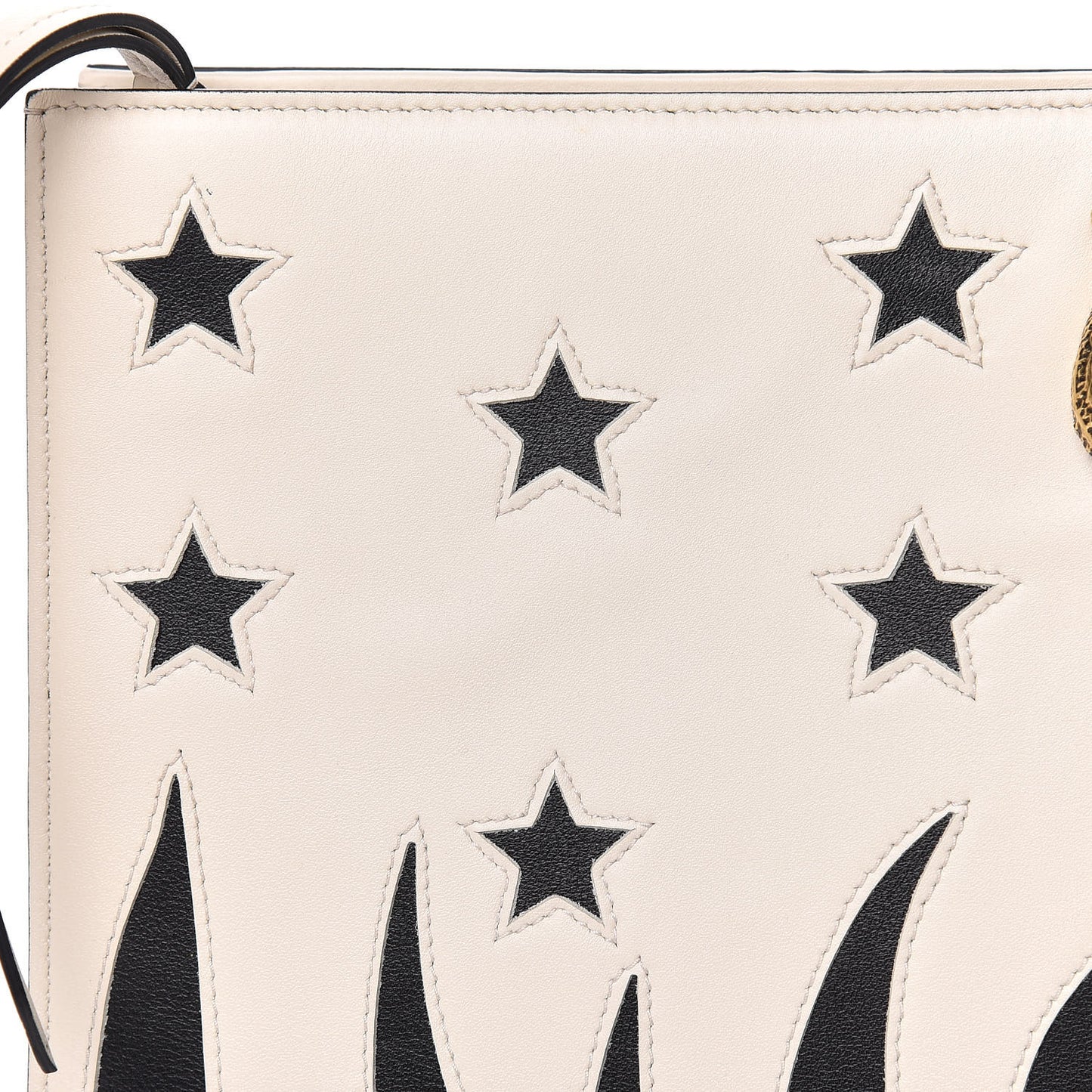 Calfskin Animalier Clutch White