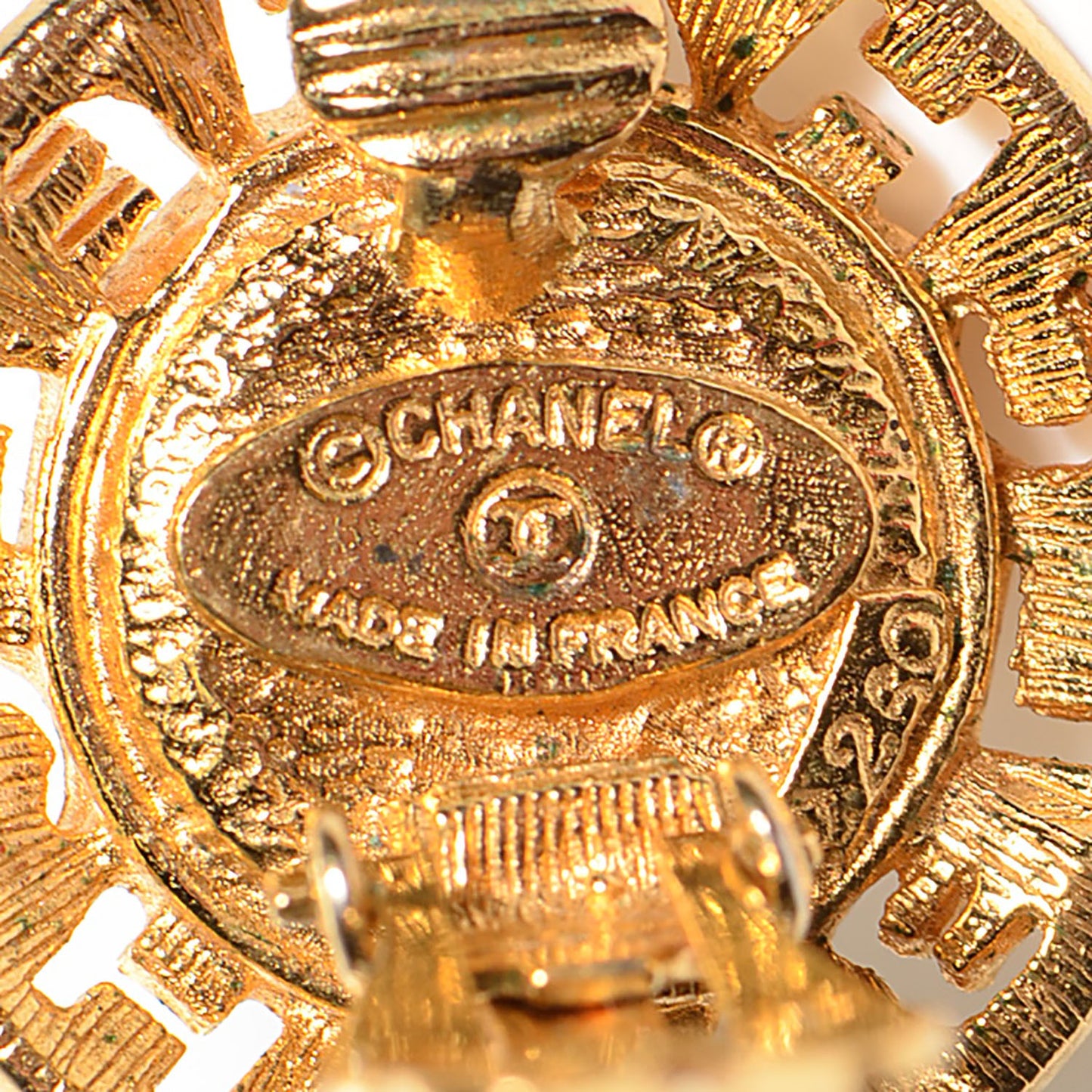 Pearl Clip On Earrings Gold