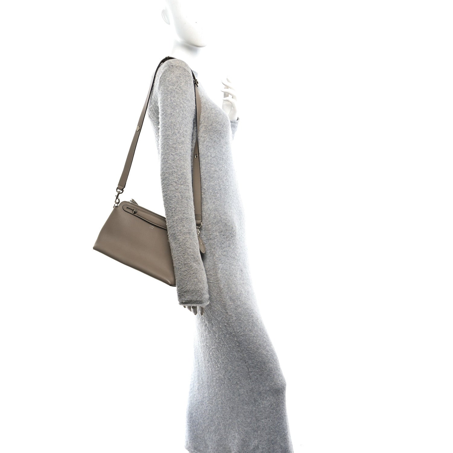 Fendi Vitello Dolce Medium By The Way Boston Bag Tortora 2 of 11