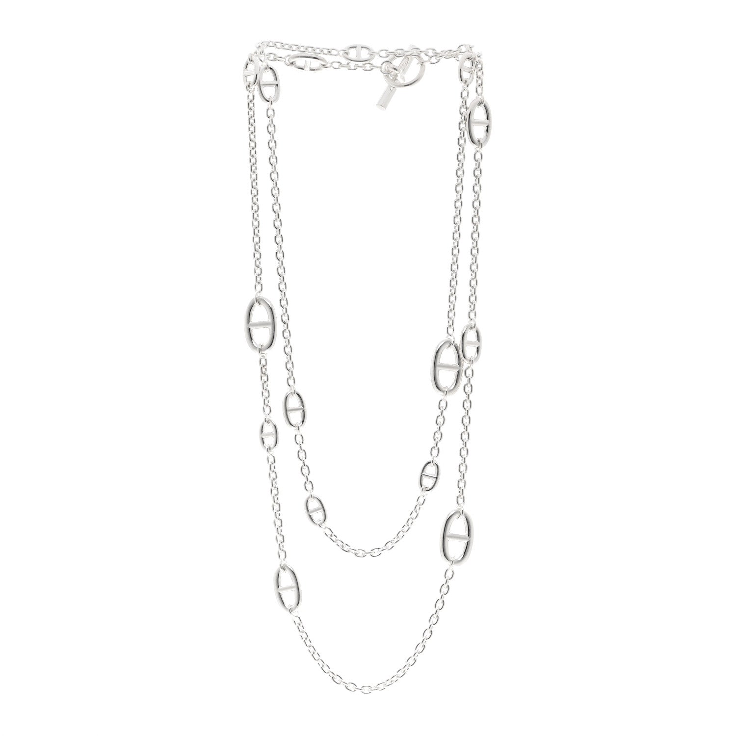 Hermes Sterling Silver Farandole Necklace 120 3 of 5