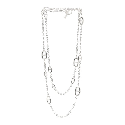 Hermes Sterling Silver Farandole Necklace 120 3 of 5