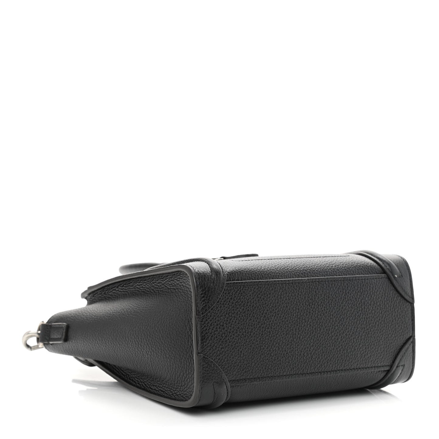 Drummed Calfskin Nano Luggage Black