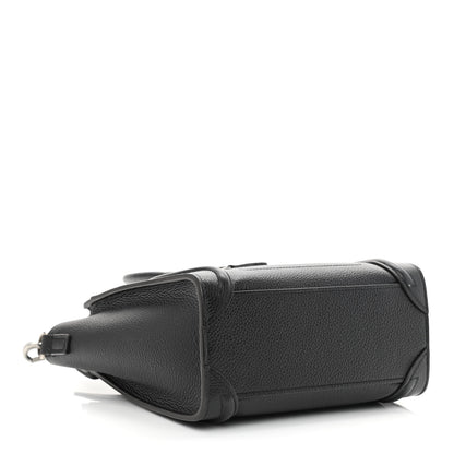 Celine Drummed Calfskin Nano Luggage Black 4 of 11