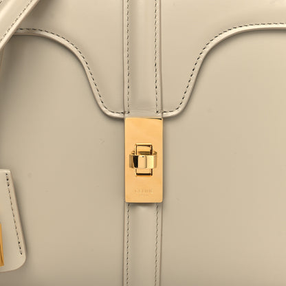 Celine Satinated Calfskin Small 16 Top Handle Bag Beige 9 of 11