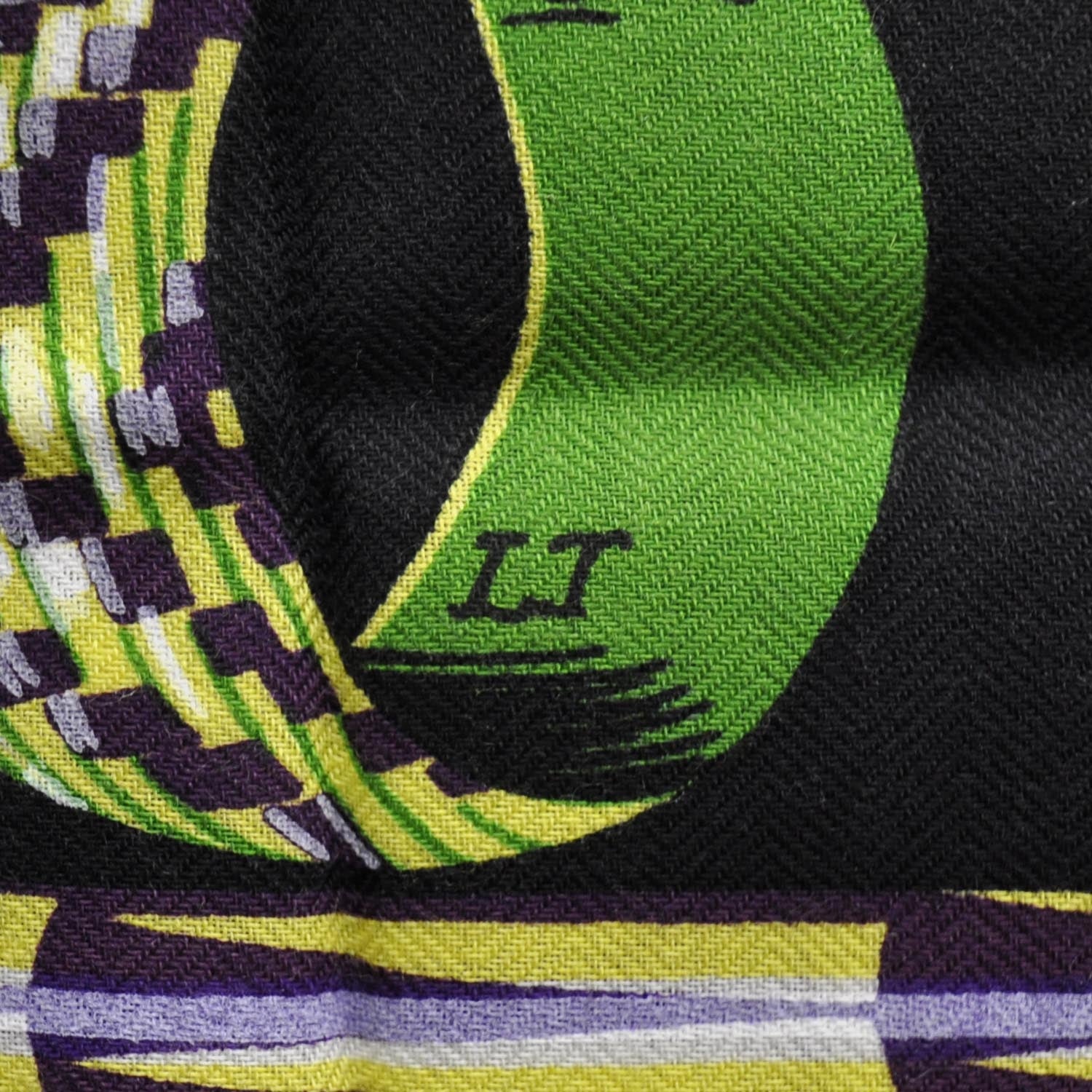 Hermes Cashmere Silk Brazil Shawl GM 140 7 of 10
