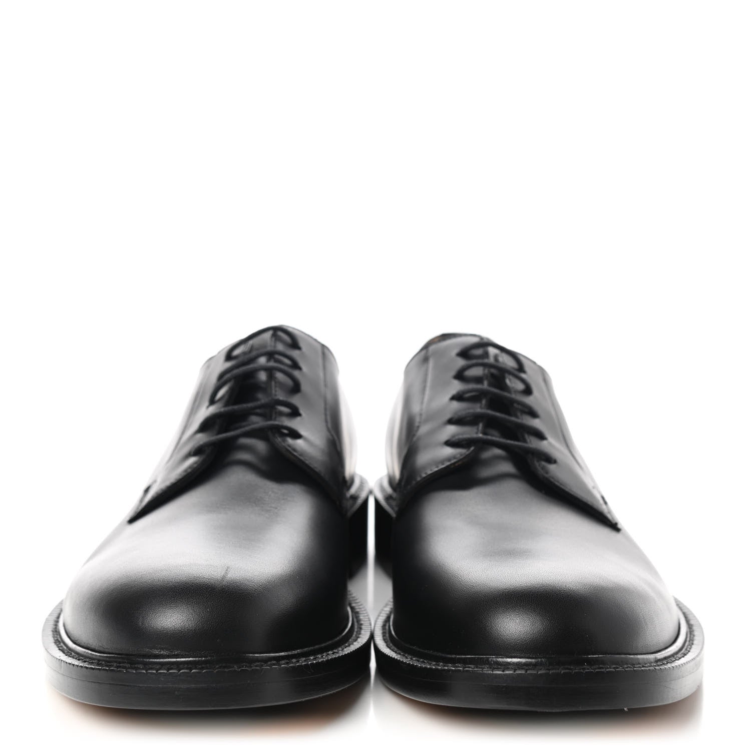 Valentino Garavani Calfskin Mens Derby Shoes 43 Black 2 of 10