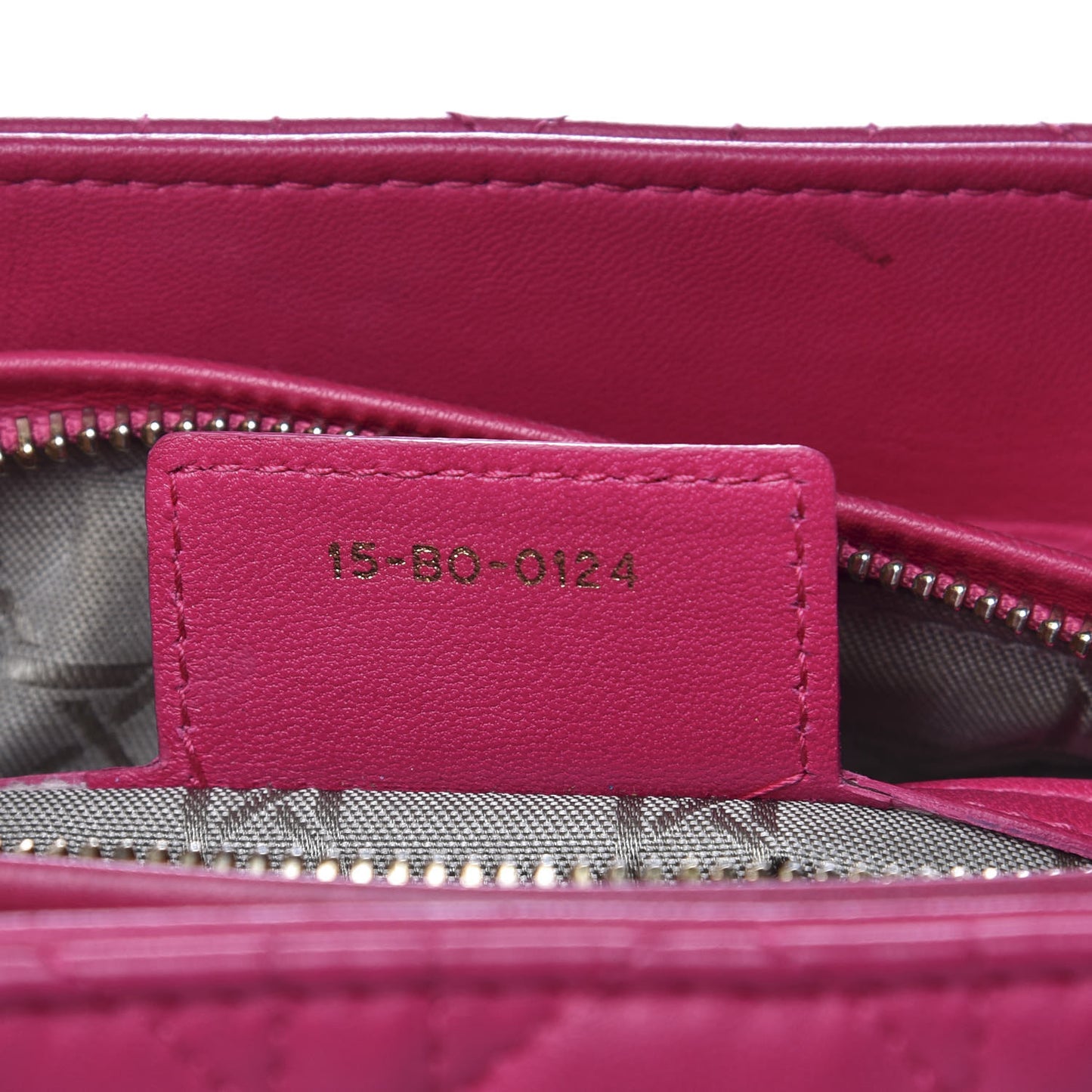 Lambskin Cannage Medium Lady Dior Pink