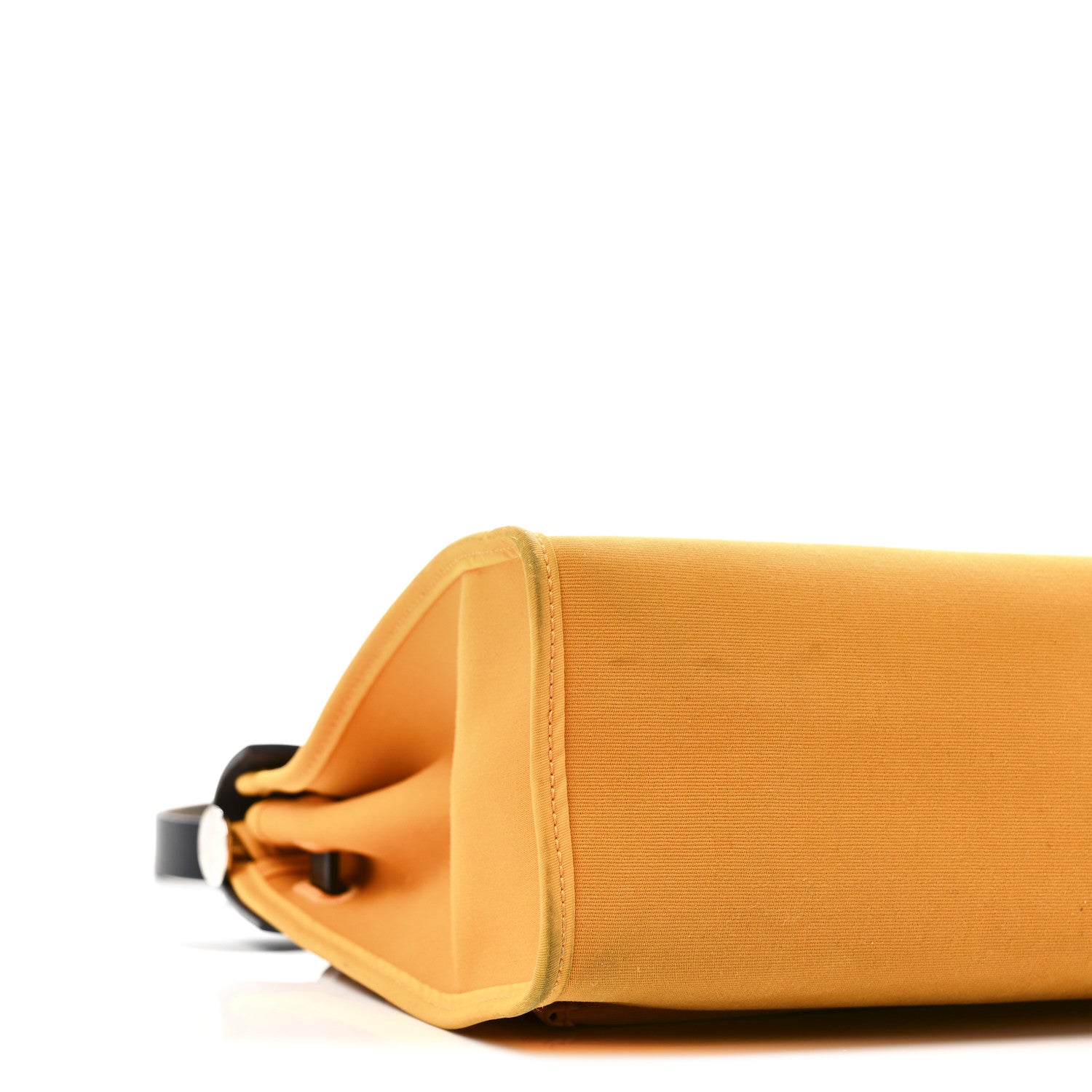 Hermes Vache Hunter Toile Herbag Zip 31 PM Jaune D'Or Bleu Izmir 10 of 11