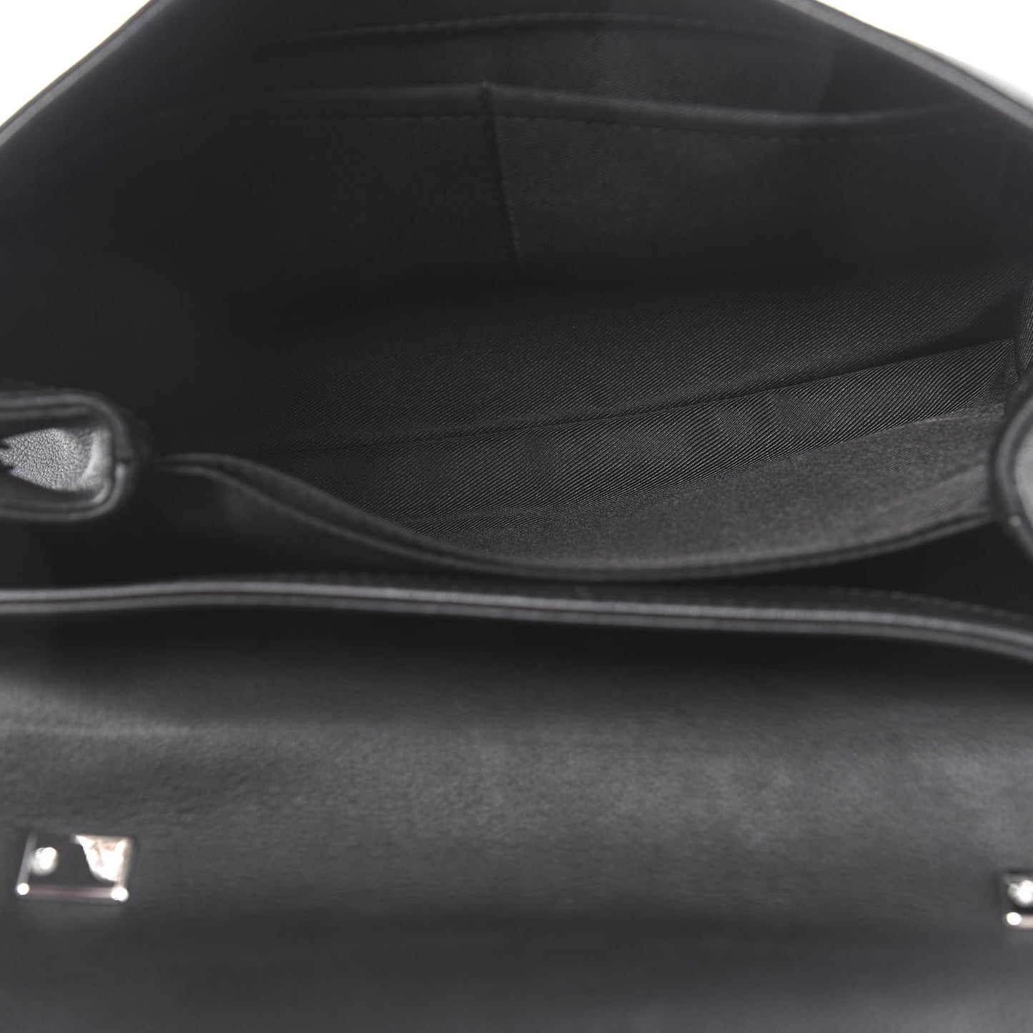 Soft Calfskin Lockme II Top Handle Black