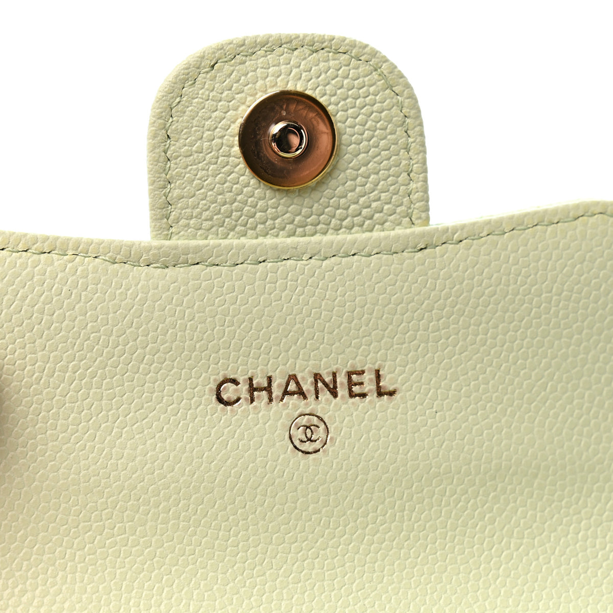 Chanel Caviar Quilted Mini Clutch With Chain Green 6 of 11