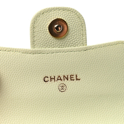 Chanel Caviar Quilted Mini Clutch With Chain Green 6 of 11