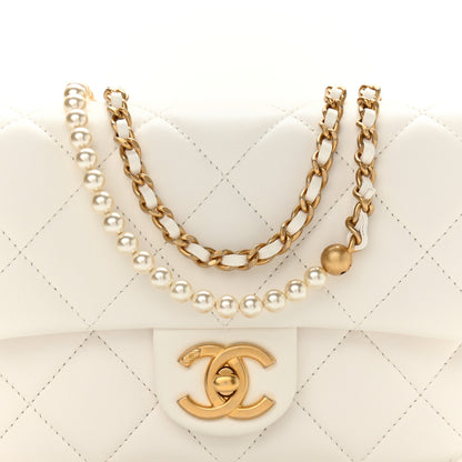 Chanel Lambskin Quilted Mini My Perfect Flap White 10 of 11