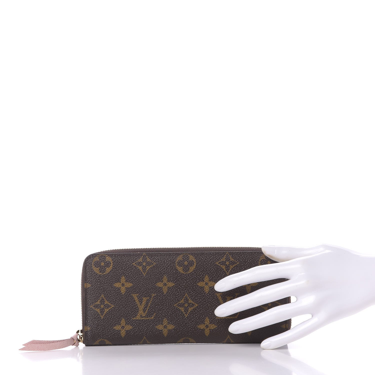 Louis Vuitton Monogram Clemence Wallet Rose Ballerine 2 of 9