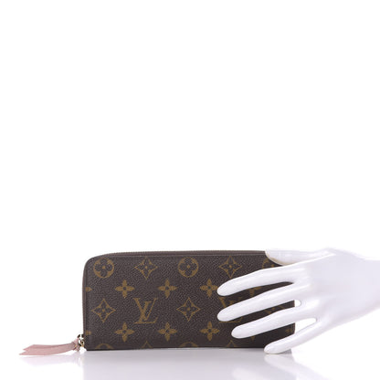 Louis Vuitton Monogram Clemence Wallet Rose Ballerine 2 of 9