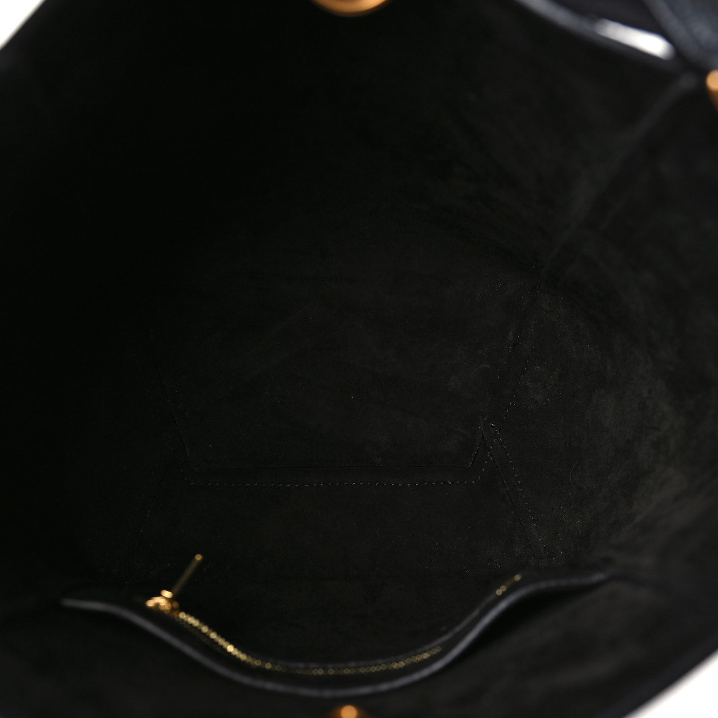 Soft Grained Calfskin Small Sangle Bucket Bag Black