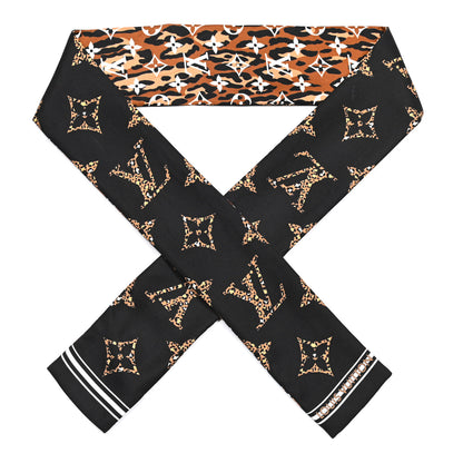 Louis Vuitton Silk Monogram Giant Jungle Bandeau Black 1 of 4