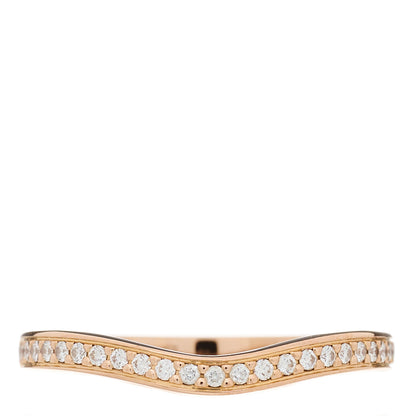 Cartier 18K Pink Gold Diamond Ballerine Wedding Band Ring 49 5 1 of 4
