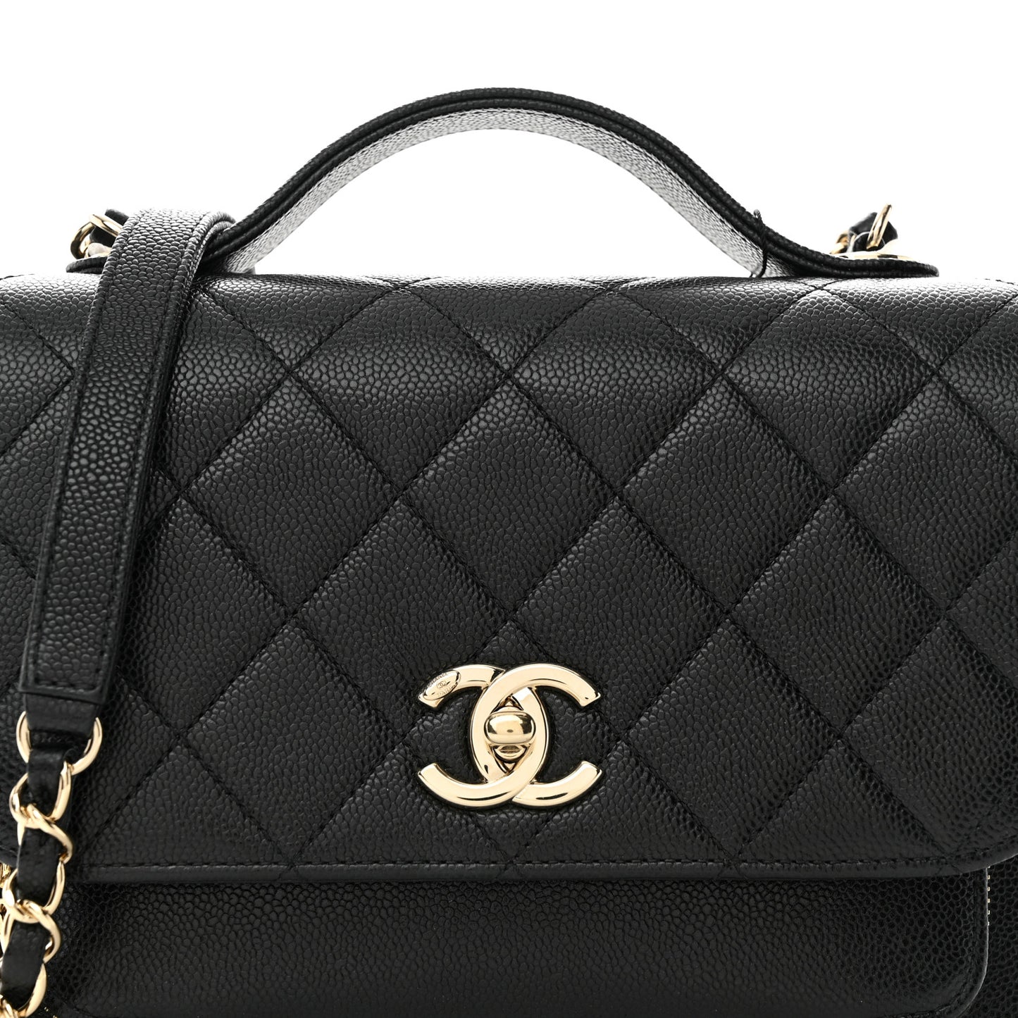 Caviar Quilted Medium Business Affinity Flap Black