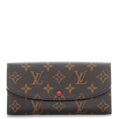 Louis Vuitton Monogram Emilie Wallet Fuchsia 1 of 7