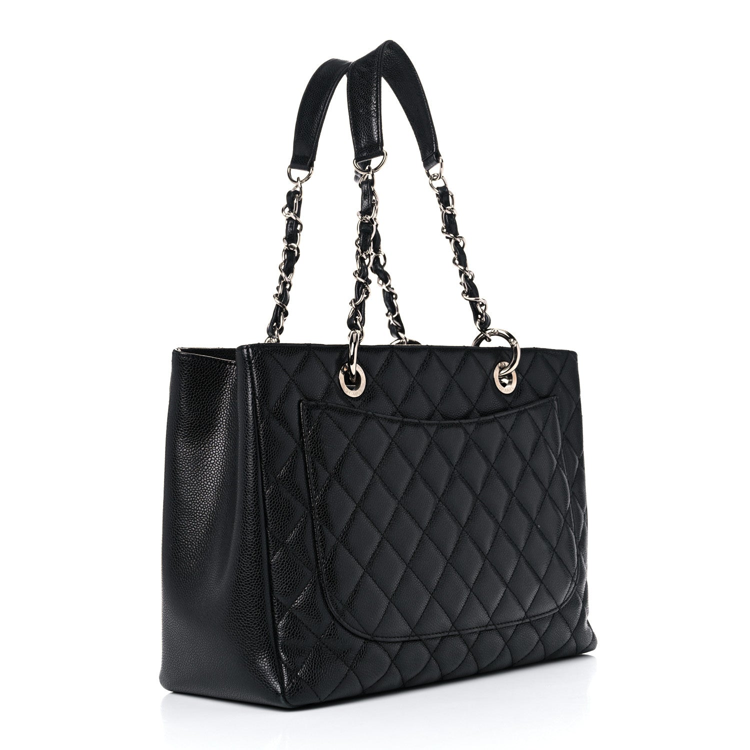 Chanel Caviar Quilted Grand Shopping Tote GST Black 3 of 18