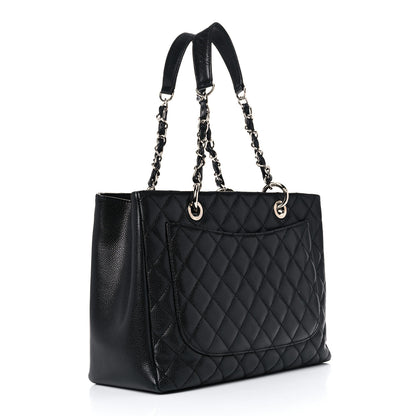 Chanel Caviar Quilted Grand Shopping Tote GST Black 3 of 18