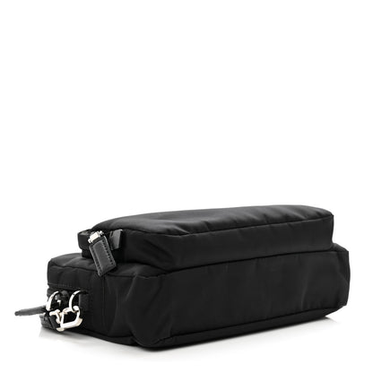 Prada Tessuto Nylon Saffiano Wristlet Pouch Black 4 of 6