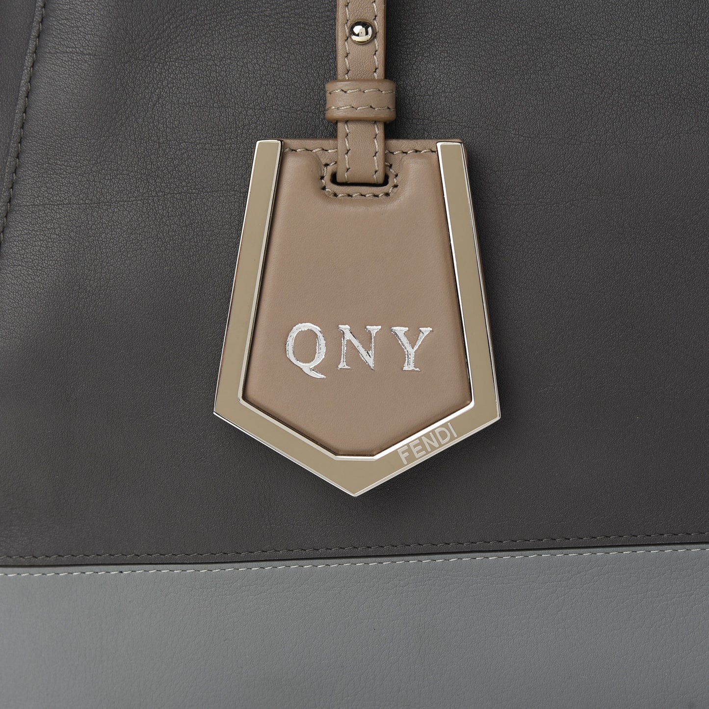 Calfskin Colorblock Regular 2Jours Tote Multicolor