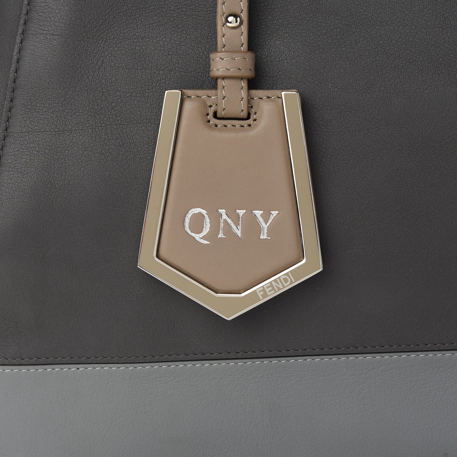 Fendi Calfskin Colorblock Regular 2Jours Tote Multicolor 9 of 9