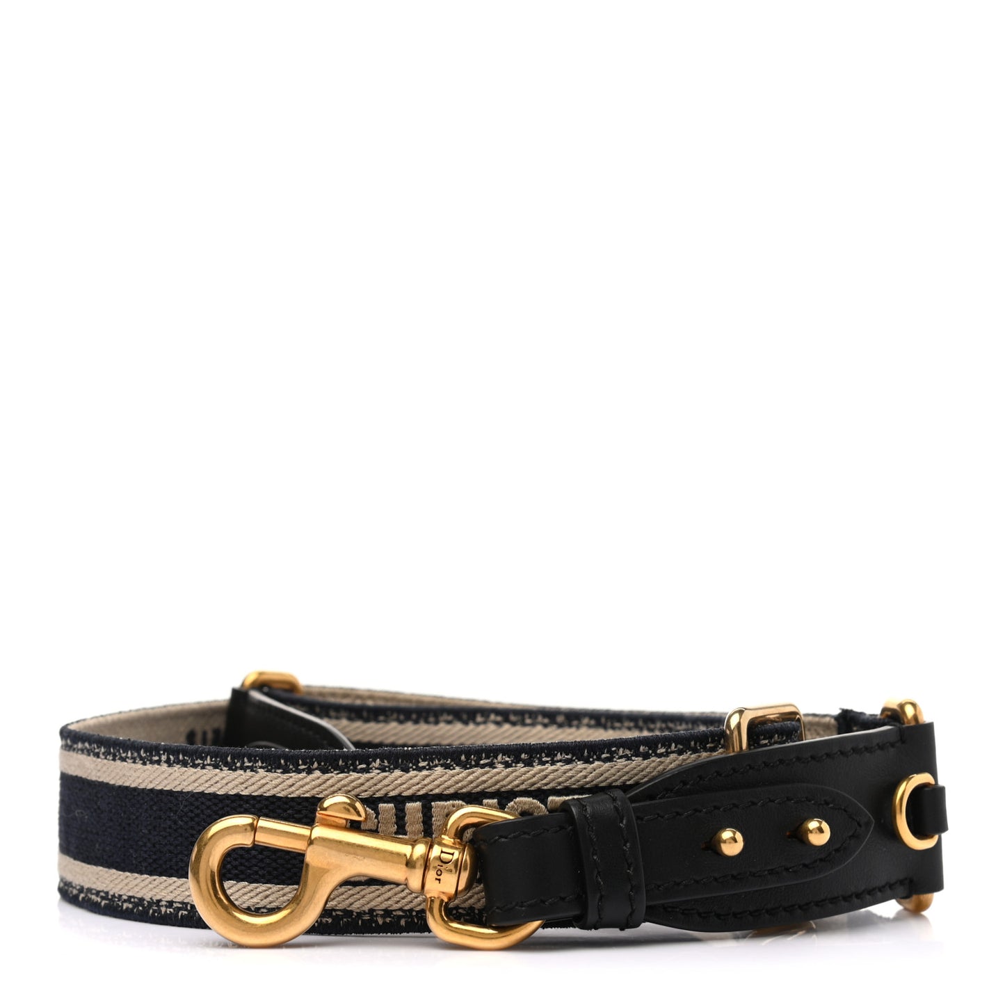 Canvas Embroidered Shoulder Strap Blue