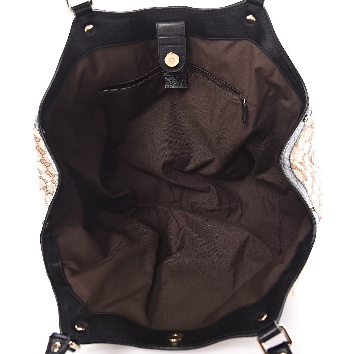 Gucci Monogram Large Sukey Tote Beige Ebony Black 5 of 11