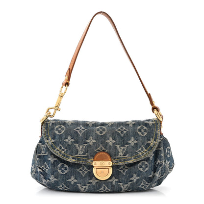 Louis Vuitton Monogram Denim Mini Pleaty Blue 1 of 10