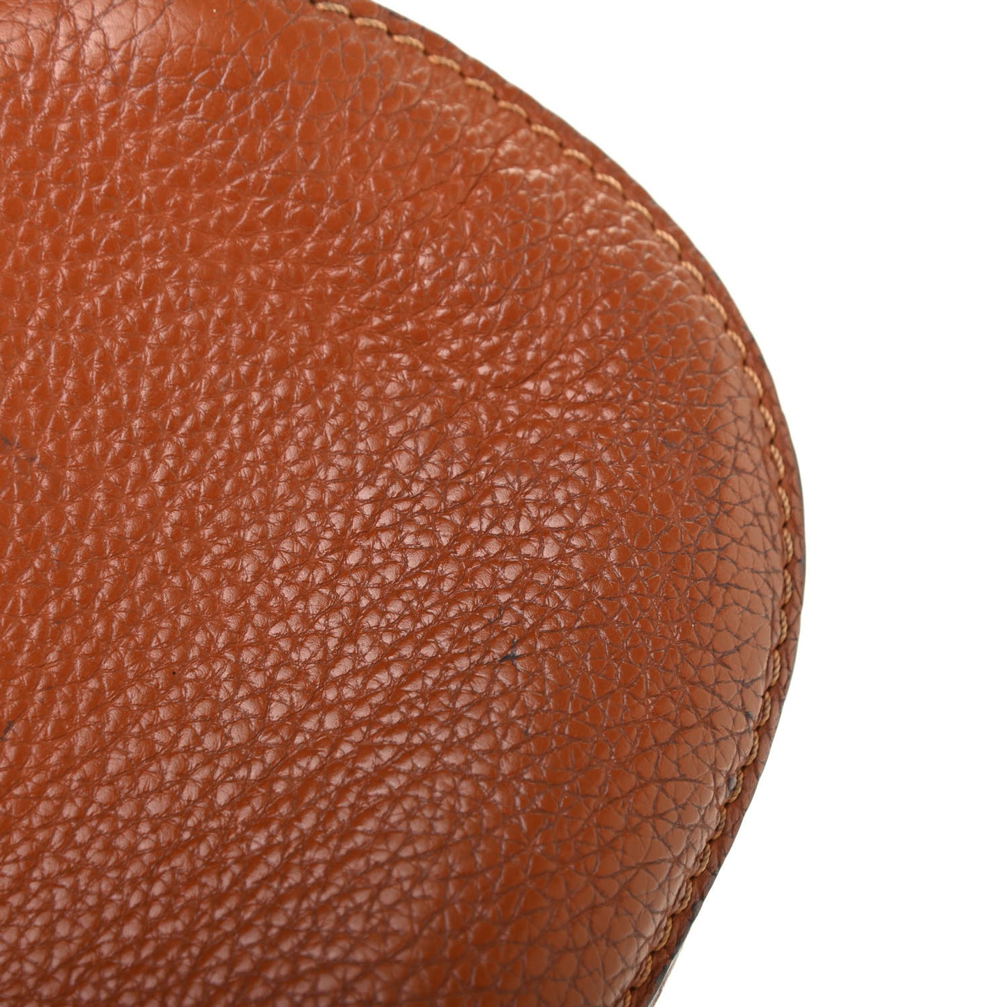 Calfskin Mini Marcie Round Crossbody Bag Tan