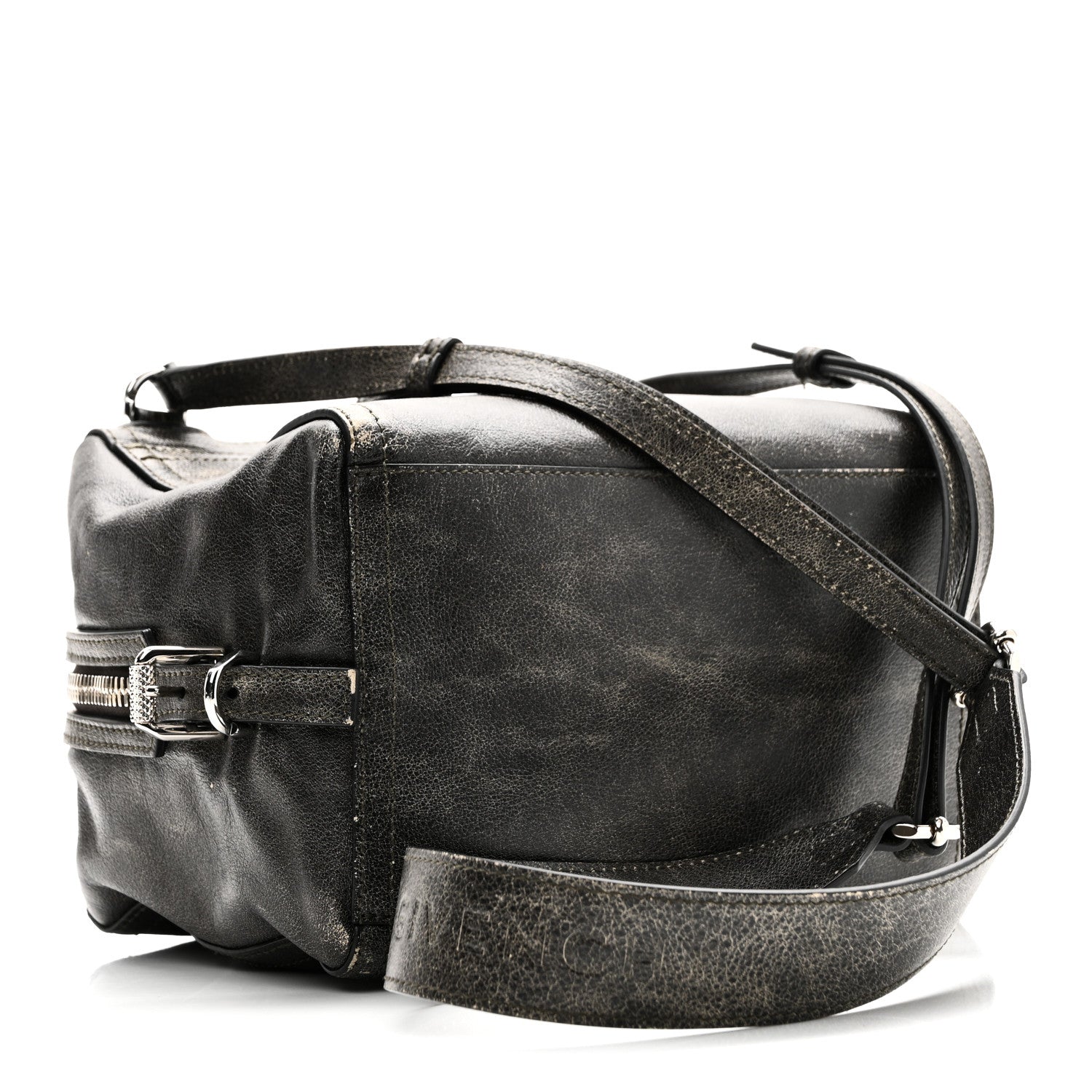 Givenchy Aged Calfskin Small Pandora Mens Crossbody Black Grey 3 of 9