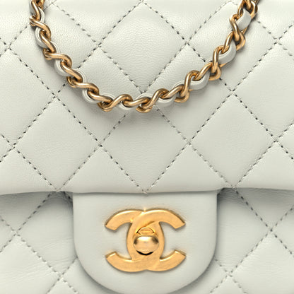 Chanel Lambskin Quilted Mini Pearl Crush Flap Light Grey 8 of 11