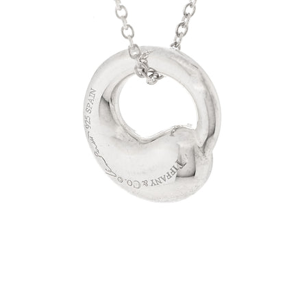 Tiffany Sterling Silver 12mm Elsa Peretti Eternal Circle Pendant Necklace 5 of 5