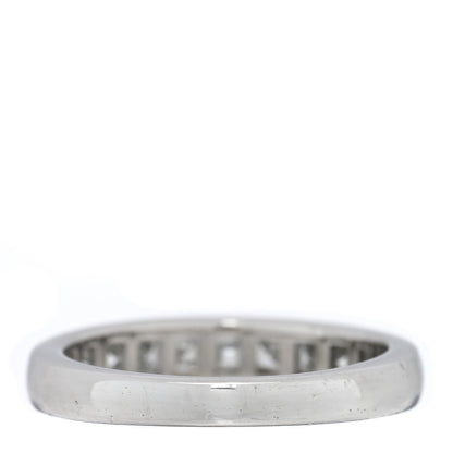 Tiffany Platinum Diamond Square Cut Half Circle Wedding Band Ring 46 3.75 3 of 5