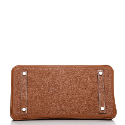 Hermes Natural Barenia Faubourg Birkin 30 Fauve 25 of 29