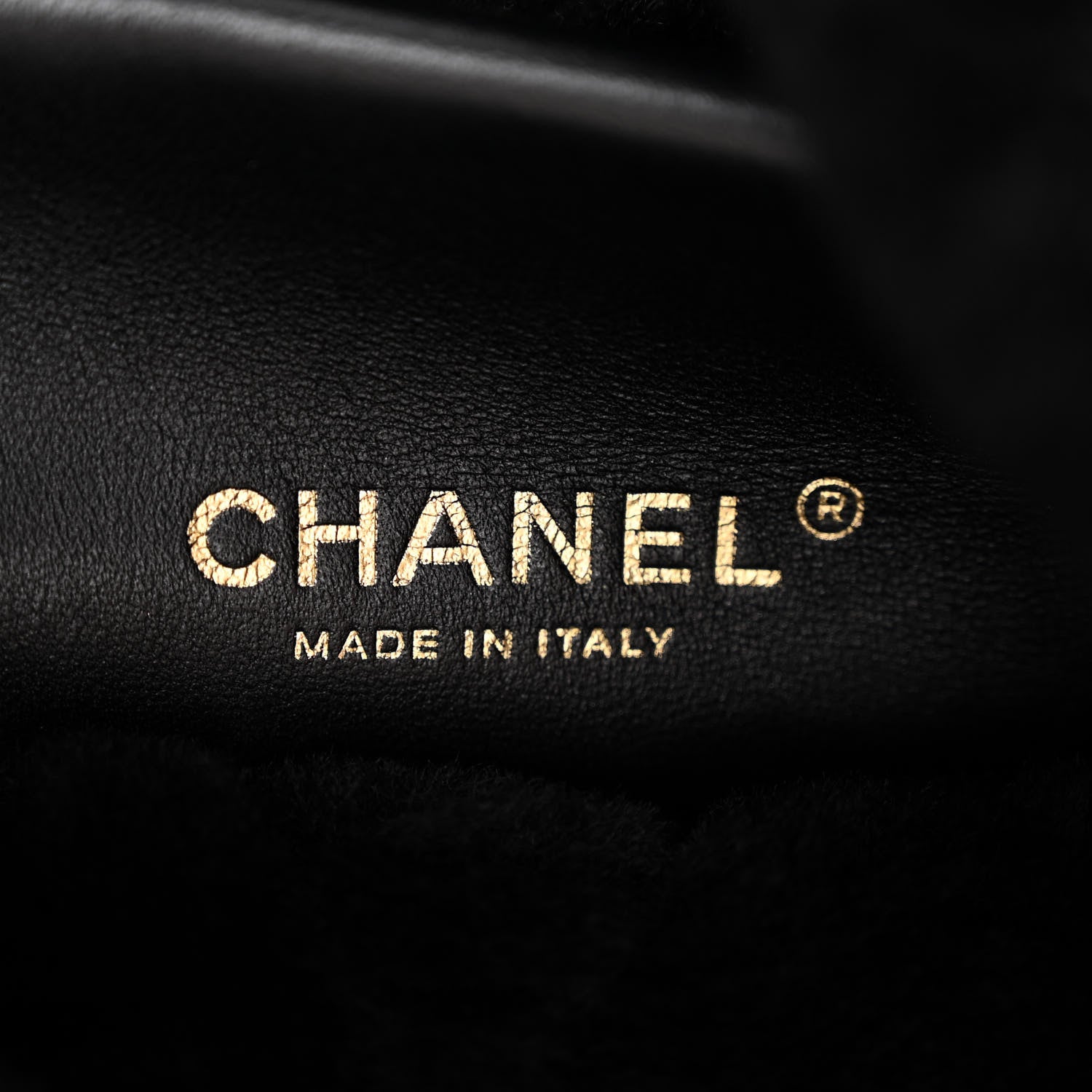 Chanel Lambskin Shearling Quilted CC Backpack Black 6 of 9
