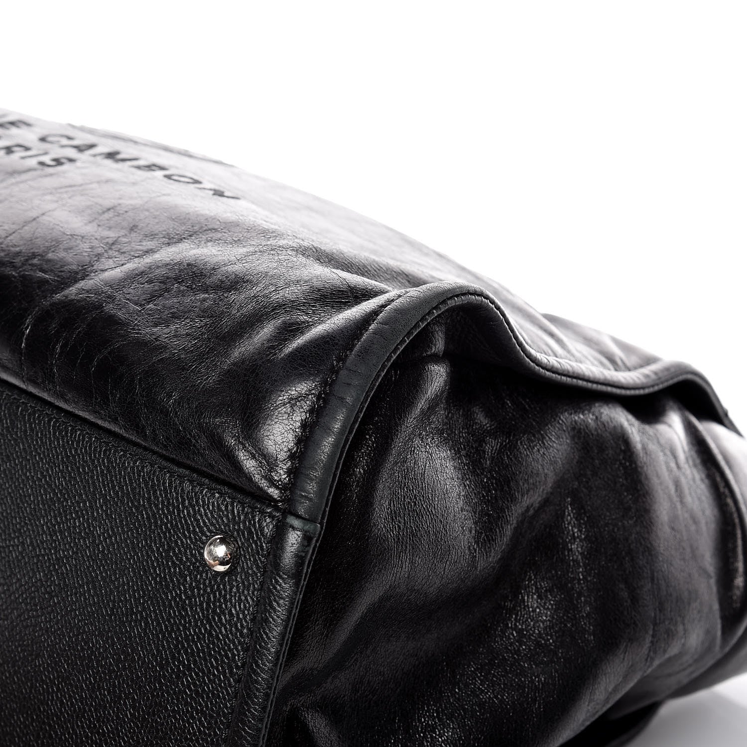 Chanel Glazed Calfskin Large Deauville Tote Black 12 of 15