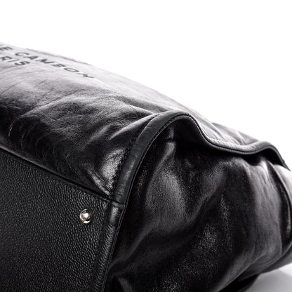 Chanel Glazed Calfskin Large Deauville Tote Black 12 of 15