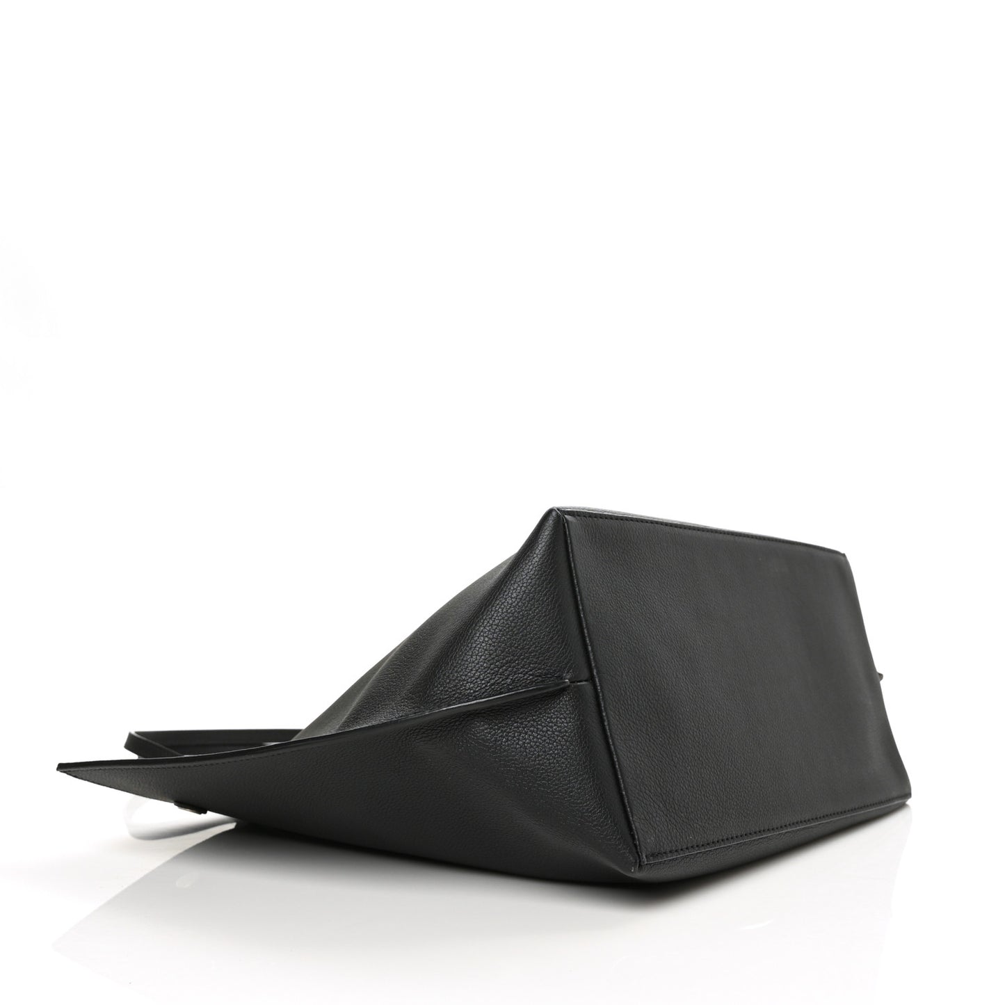 Calfskin Lockme Go Tote Black