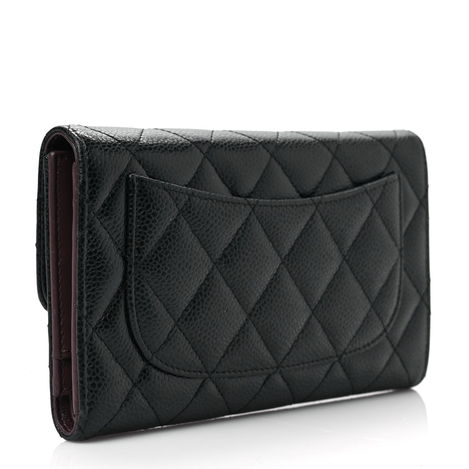 Chanel Caviar Quilted Large Flap Wallet Black 3 of 10