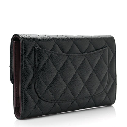 Chanel Caviar Quilted Large Flap Wallet Black 3 of 10