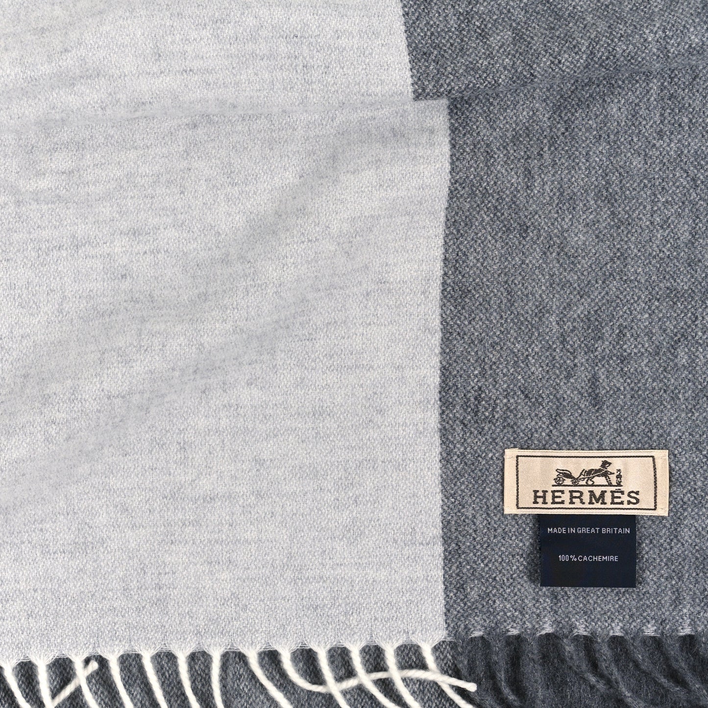 Cashmere Summerblock Muffler Anthracite Gris Chine