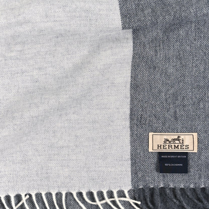 Hermes Cashmere Summerblock Muffler Anthracite Gris Chine 3 of 3