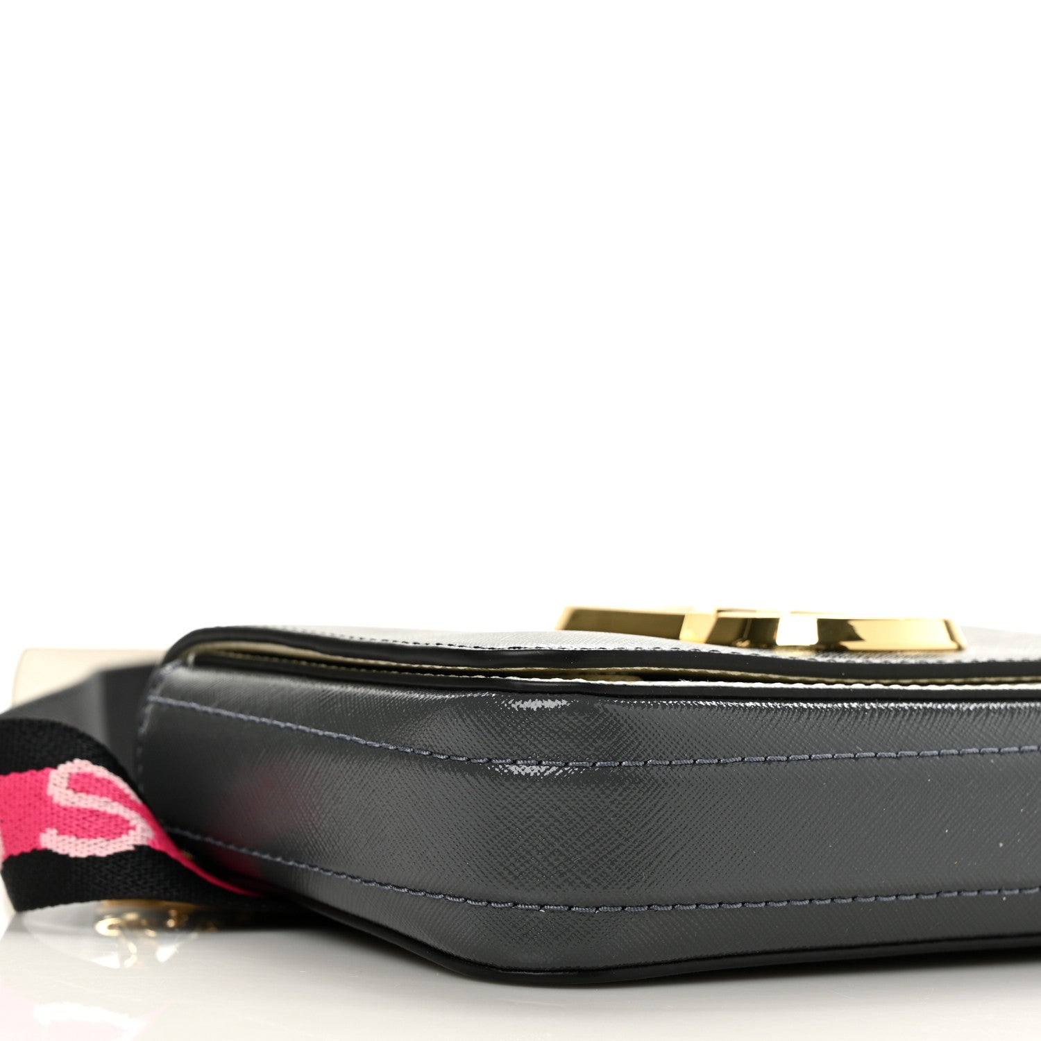 Marc Jacobs Saffiano Hip Shot Belt Bag Black Multicolor 8 of 9