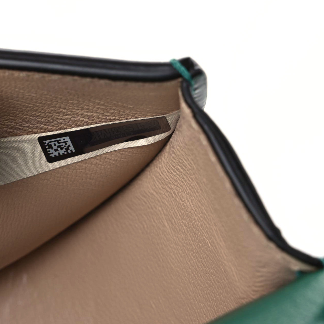 Calfskin Crocodile Embossed Small Nile Bracelet Minaudiere Bag Woodsy Green