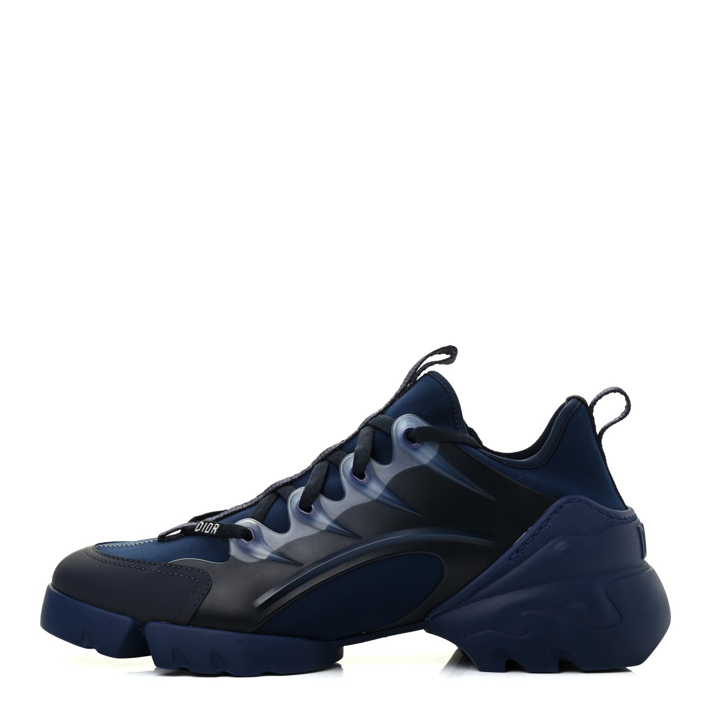 Neoprene Rubber Womens D-Connect Sneakers 40.5 Indigo Blue