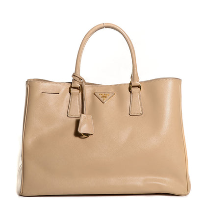Prada Saffiano Lux Large Tote Sabbia 1 of 10