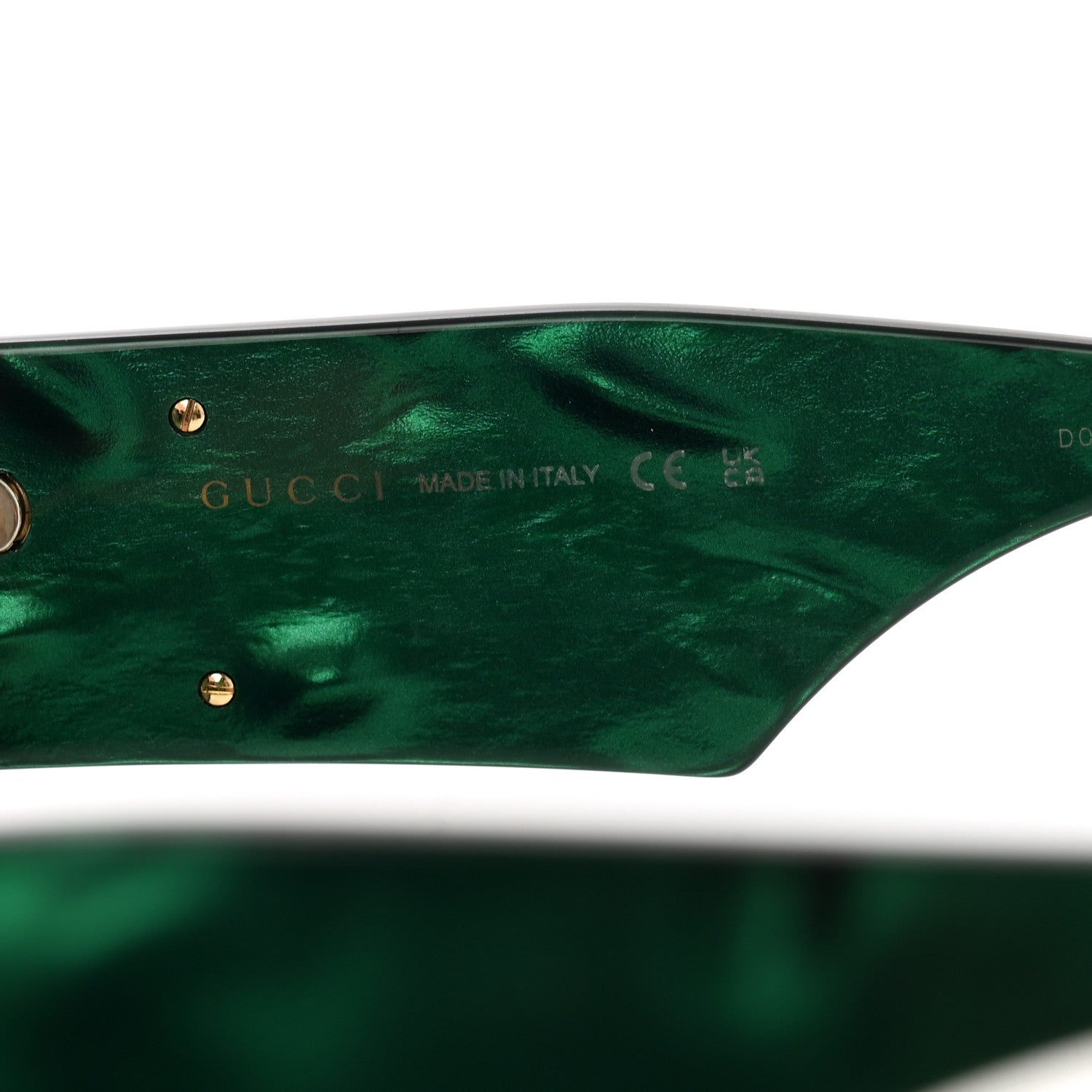 Gucci Acetate Square Frame Sunglasses GG0956S Green Black 5 of 8